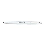Paper Mate® Ultra Fine Flair Marker Pen, Silver Barrel, Red Ink, Ultra Fine Pt