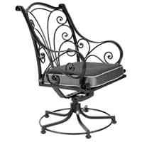 O.W. Lee 1584-SR Ashbury Swivel Rocker Dining Arm Chair - 1584-SR
