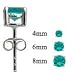 0.5 cttw synthetic diamond solitaire Silver stud earrings by GlitZ JewelZ © - delicately packed in a lovely velvet pouch - 4MM 0.5 cttw synthetic diamond solitaire Silver stud earrings by GlitZ JewelZ © - delicately packed in a lovely velvet pouch - 4MM