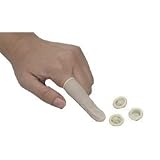Mabis Rubber Finger Cots   Large   Box of 144