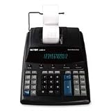 Victor Technologies Products - 12-Digit Printing Calc., 2-Color Print, 8"x12-1/4"x3-1/4", BK - Sold as 1 EA - Extra Heavy-duty Printing Calculator with built-in paper arm prints 4.6 lines per second in two colors. 12-digit fluorescent display has 17mm tall display digits for easy viewing. Design also includes large, well-spaced contoured keys. Functions include two independent tax registers, four-key memory, item count, delta percent of change, grand total, sigma, date/nonadd key and subtotal ke