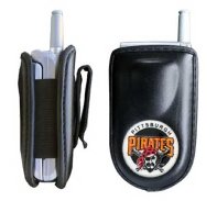 Firefly Mobile Firefly Premium Quality Cell Phone Pouch Case - Includes TWO Bonus Charm Holders - Pittsburgh Pirates - Oficially MLB Licensed