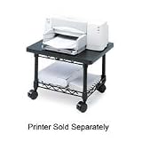 Underdesk Mobile Printer/Fax Stand, 19w x 16d x 13-1/2h, Black