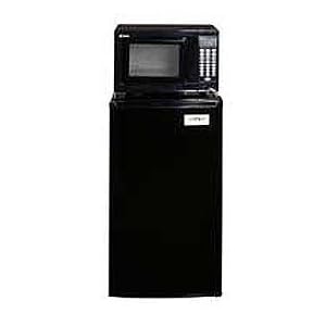 Summit MRF43 Black Combination Refrigerator/Microwave with 3.6 Cu Ft Refrigeration Capacity and 0.7