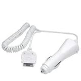Apple iPod Chargeur de Voiture Allume Cigare (Blanc) pour iPod Touch Classic Nano iTouch iPhone 3G iPhone 3GS