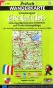 Fritsch Karten, Nr.95, Grenzenlos zwischen K&ouml;nig und Kaiser, Bayerischem Chiemsee und Tiroler Kaisergebirge: Routenbeschreibung auf der R&uuml;ckseite. Mit ... und ausgew&auml;hlten Radwanderwegen