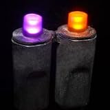 Frosted Purple and Frosted Orange LED Halloween Lights with BLACK Wire