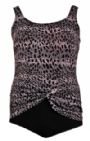 Buy Animal Print One Piece Plus Size Draped Waist Swimsuit by Shore Shapes Plus Size Swimsuits Plus Size Swimsuits