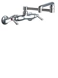 Tools & Hardware : Chicago Faucets 445-DJ13CP Kitchen Sink Faucet with Adjustable 4'-8 3/8' Centers , Polished Chrome