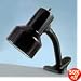 Catalina Lighting W1400BLK Clip-on flexible 6 gooseneck lamp with metal shade, black