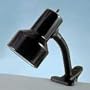 Catalina Lighting W1400BLK Clip-on flexible 6 gooseneck lamp with metal shade, black