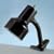 Catalina Lighting W1400BLK Clip-on flexible 6 gooseneck lamp with metal shade, black