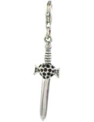 Oscaro Charms 925 Sterling Silver Sword Click-on Charm Lobster Clasp for Thomas Sabo Style Bracelets and Necklace
