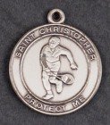 Boys. St. Chrisopher Sterling Silver Tennis Necklace
