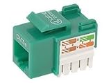 Belkin - Keystone jack - RJ-45 - green - 1 port (pack of 10 )