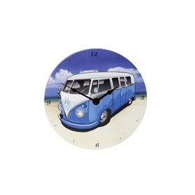 BLEU CAMPER VAN MUR Van Surf CLOCK