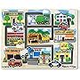 Melissa & Doug Deluxe Wooden Vehicles Maze Puzzle