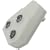 3 Way Right Angle Coaxial Cable Extender TV Television Aerial Splitter (White)