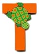 Wooden Turtle Letter T Magnet by The Toy Workshop