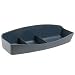 Partition Additions Cubicle Wall Organizer Tray, 3-Section, 8-7/16"W, Graphite FEL75273
