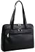 Kenneth Cole Reaction Business and Luggage 6" Triple Compartment Full Grain Cowhide Leather Ladies Zip-Top Portfolio/Computer Case (Black)