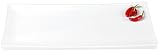 Ciroa Asea White Porcelain Rectangular Platter, 40 cm x 20 cm