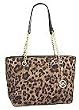 Michael Kors Jet Set Chain Item Large East/West Tote, Leopard