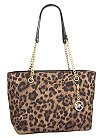 Michael Kors Jet Set Chain Item Large East/West Tote Leopard