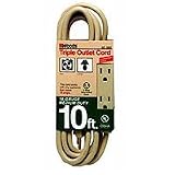 Coleman Cable Inc. 16/3X10Ft Beige 3Out Extsn Cord 2865