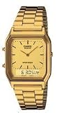  : Casio Men's Analog Digital 2 Time SGold Tone Metal Band Watch Model AQ-230GA-9D