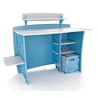 Legare 43-inch Kids Desk with File Cart, Blue/White