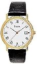Bulova Men's Black Tortoise Shell Leather Watch #97B13