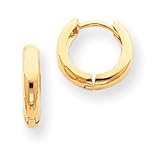 14k Polished Hinged Hoop Earrings