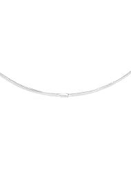 Sterling Silver 18 Inch 1mm Round Omega Necklace