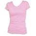 Solid Light Pink Just For You V Neck Neck Tee Shirt T-Shirt