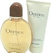 OBSESSION By Calvin Klein For Men EAU DE TOILETTE SPRAY 4 OZ & HAIR AND BODY SHAMPOO 3.4 OZ IN TOILETRY BAG