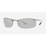 Ray Ban Sunglasses RB8305 Tech 083/82 Light Carbon/Polarized Grey Mirror Silver Gradient, 64mm