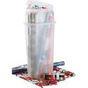 Rubbermaid 220200 Wrap N'Craft 33-Inch Vertical Storage Container, Clear