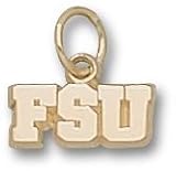 Florida State Seminoles 3/16 FSU Charm - 14KT Gold Jewelry