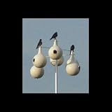 13.5' Aluminum Spiral Purple Martin Pole Kit With 6 Gourds