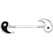 Invisible Bioplast Sterling Yin Yang Nipple Shield