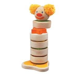 Childrens Toyshop  Toys : PLAN TOYS WOODEN STACKING CLOWN