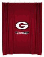 Sports Coverage Georgia Bulldogs Shower Curtain