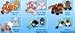 October Webkinz Set (4 Webkinz & 2 Lil' Kinz) Clown Fish, Pink & White Dog, Buffalo, Porcupine, Lil Blue Triggerfish, Lil Hummingbird