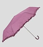 Spot Print Frill Trim Umbrella