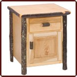 'Cottage Hickory' Enclosed Nightstand