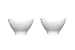Emile Henry Japanese Cups, Set of 2, Blanc