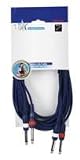 Electronics : Audio Link Cable 2 Mono Jack-2 Mono Jack 6.35mm 6M