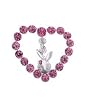 Fuchsia Heart and Bunny Belly Ring