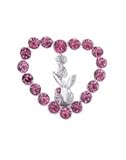Fuchsia Heart and Bunny Belly Ring